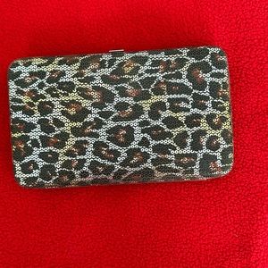 Leopard print wallet